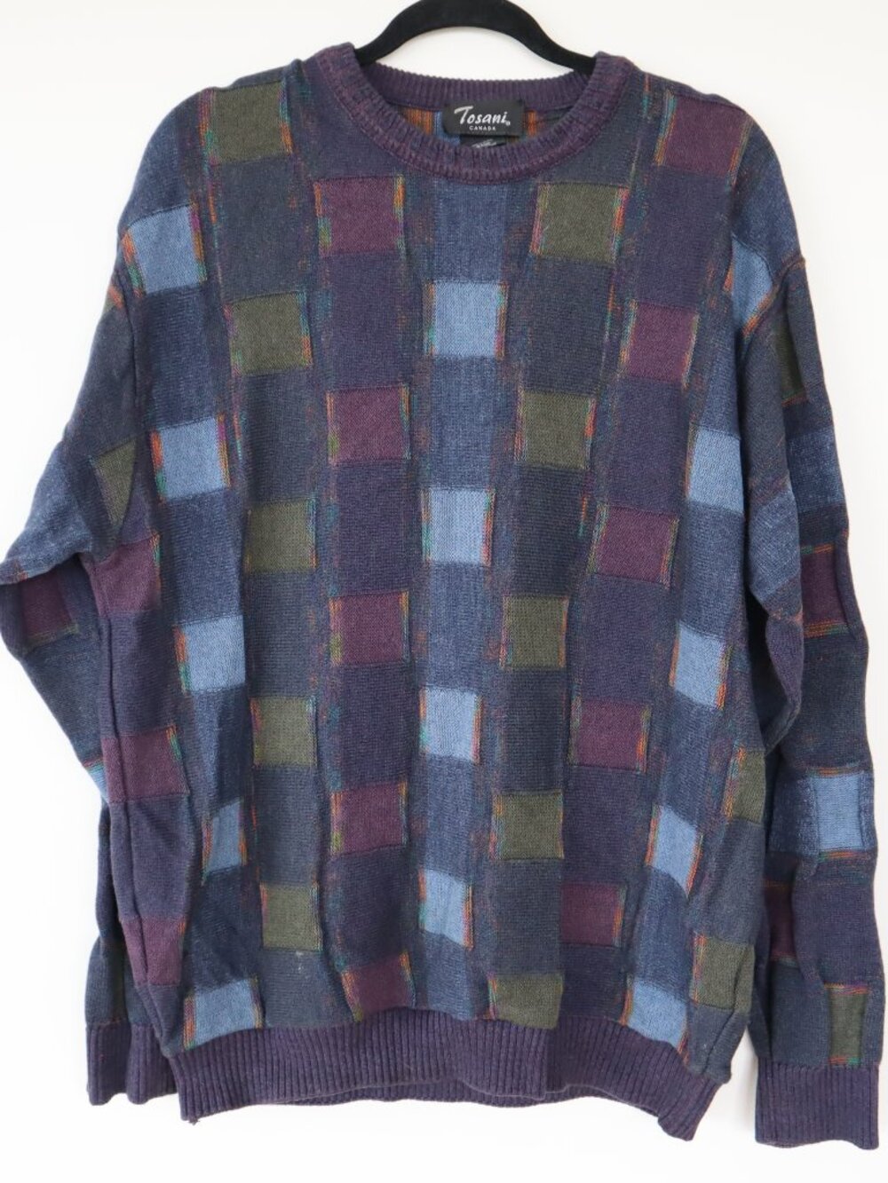 Vintage Tosani Canada Patterned Crewneck Sweater
